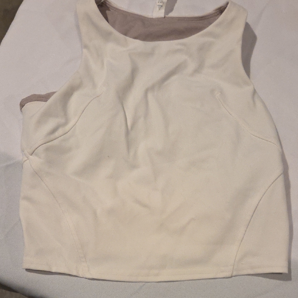 lululemon athletica Cream High-Neck Tank Top